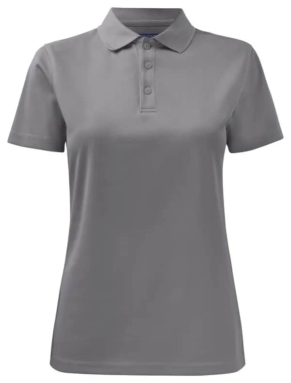 2041 DAMEN FUNKTIONS-POLO PIQUÉ - Grau