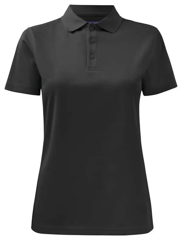 2041 DAMEN FUNKTIONS-POLO PIQUÉ - Schwarz
