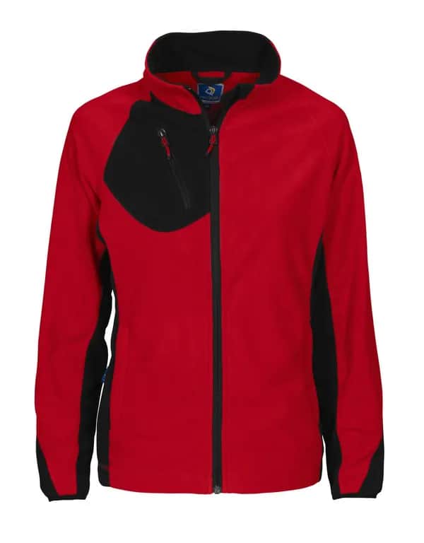 2326 DAMEN MICROFLEECE JACKE - Rot