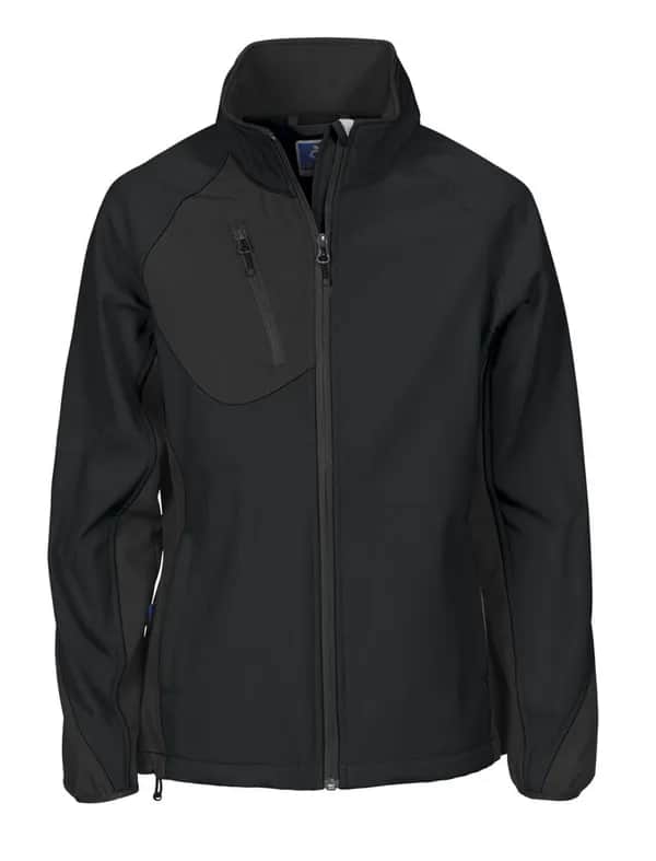 2423 DAMEN SOFTSHELL JACKE - Schwarz