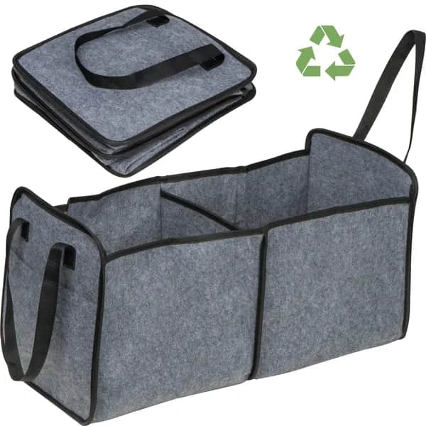 Einkaufs- und Kofferraumtasche aus recycelten Kunststoffen DIETER - anthrazit