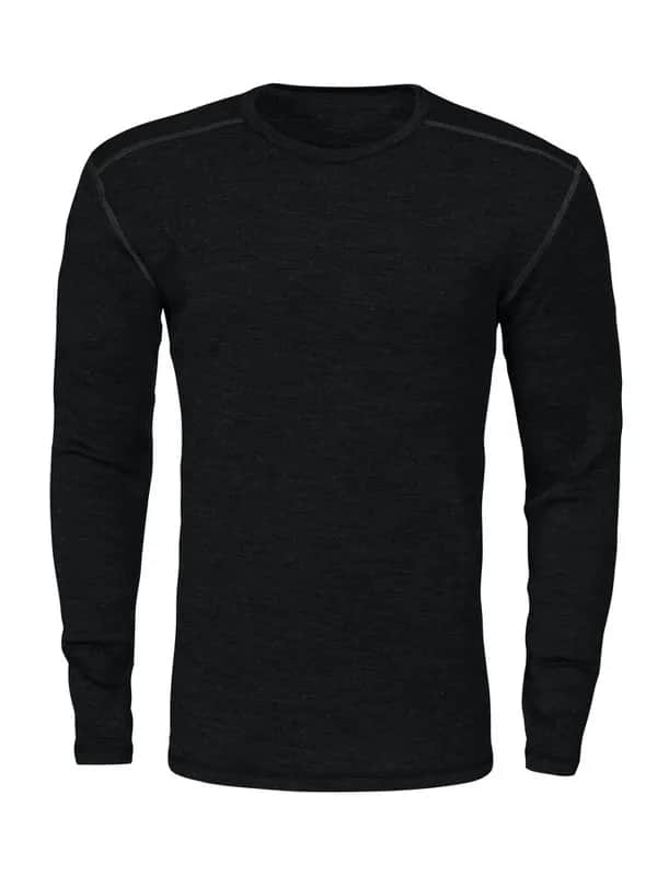 3106 MERINO UNTERHEMD - Schwarz