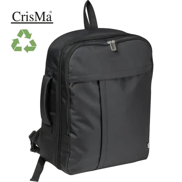 CrisMa Reiserucksack aus RPET JUTTA - schwarz