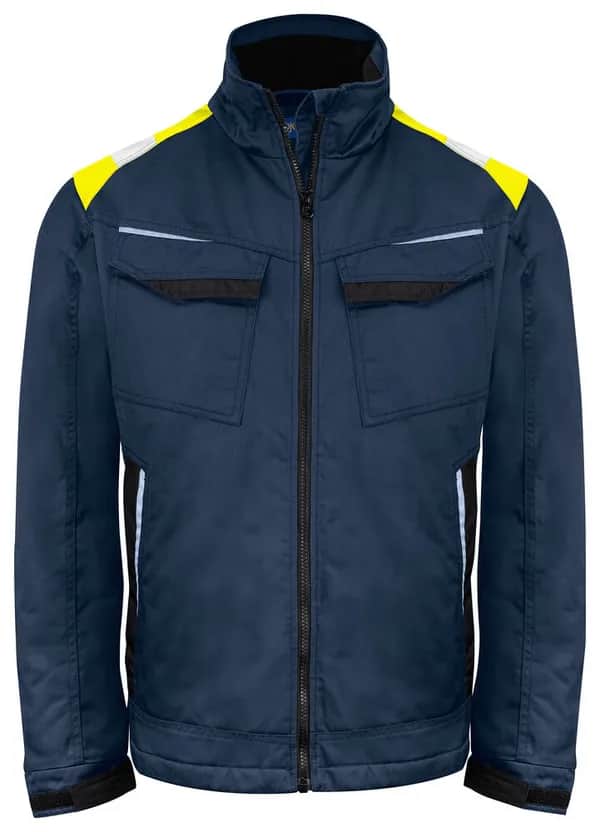 5428 GEFÜTTERTE JACKE - Gelb/Marine