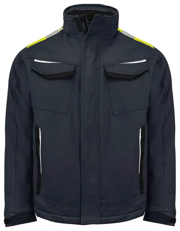 5438 GEFÜTTERTE JACKE 100% BAUMWOLLE - Gelb/Schwarz