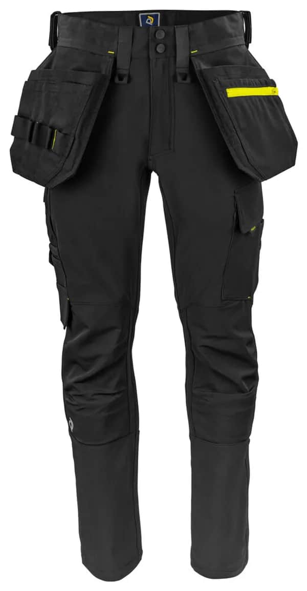 5551 BUNDFALTENHOSE STRETCH - Schwarz