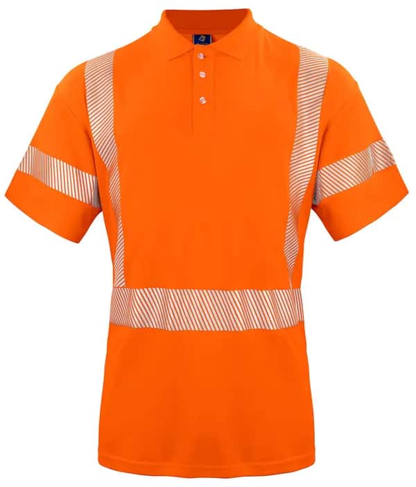 6015 POLO PIQUE EN ISO 20471 KLASSE 3/2 - Orange