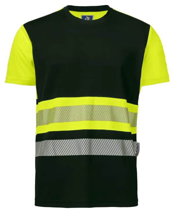 6020 T-SHIRT EN ISO 20471 KLASSE 1 - Gelb/Schwarz