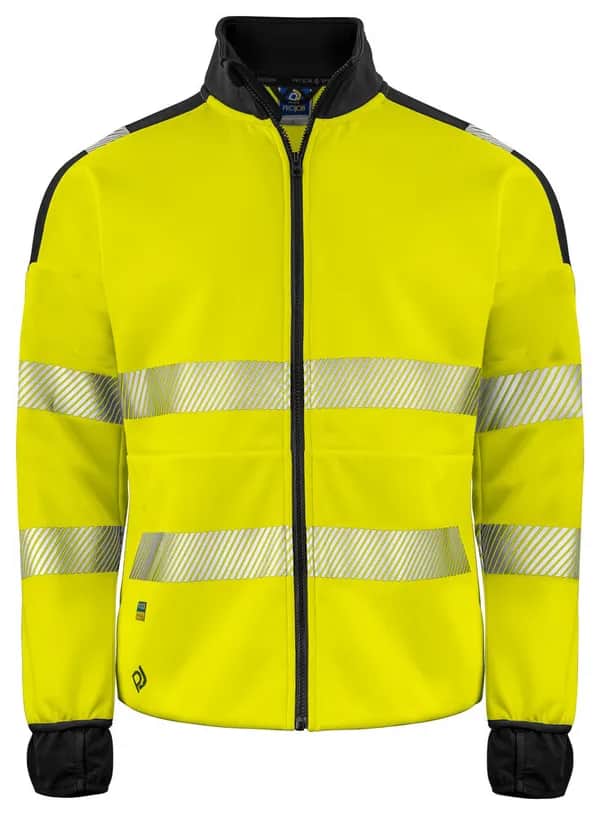 6109 SWEATSHIRT EN ISO 20471 KLASSE 3/2 - Gelb/Schwarz