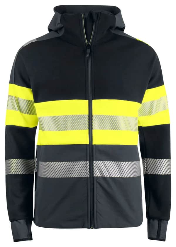 6122 KAPUZENJACKE EN ISO 20471 KLASSE 1 - Gelb/Schwarz