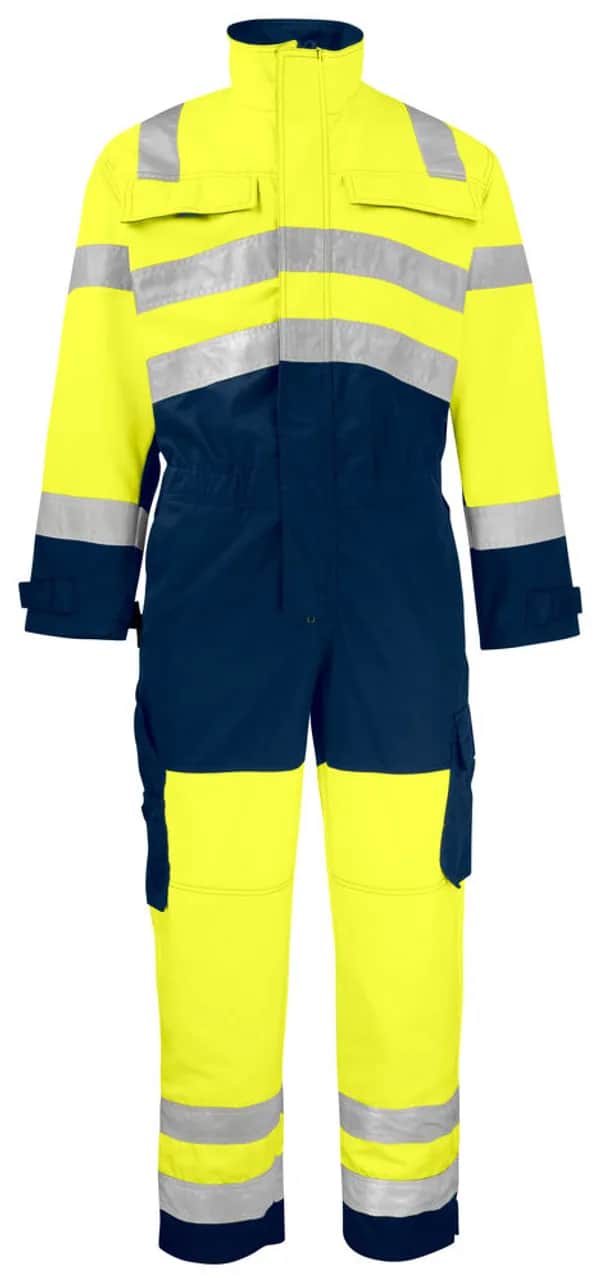 6203 OVERALL - EN ISO 20471 KLASSE 3 - Gelb/Marine