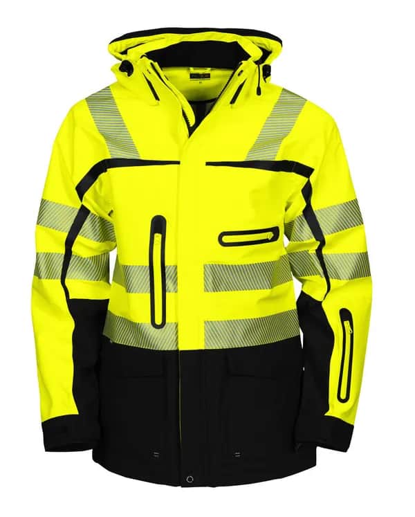 6417 FUNKTIONSJACKE EN ISO 20471 KLASSE 3/2 - Gelb/Schwarz