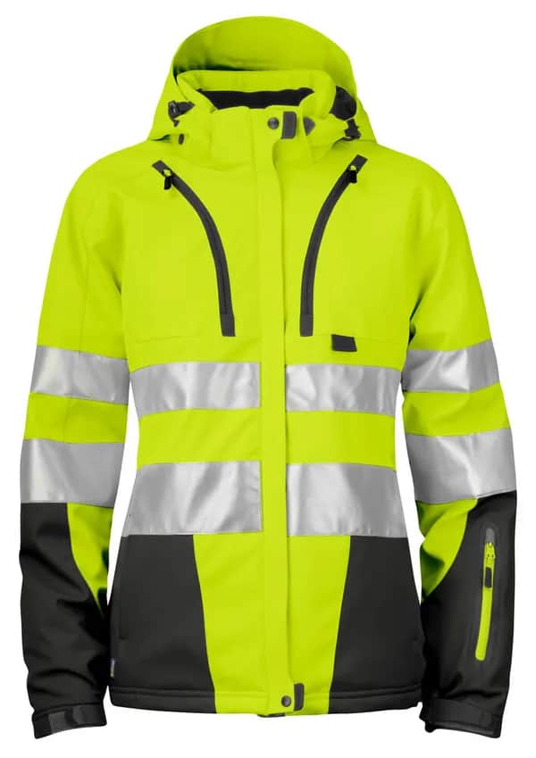 6424 GEFÜTTERTE DAMENJACKE EN ISO 20471 KLASSE 3/2 - Gelb/Schwarz