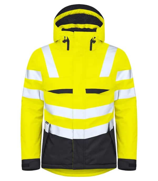 6425 FUNKTIONSJACKE, WATTIERT EN ISO 20471 KLASSE 3 - Gelb/Schwarz