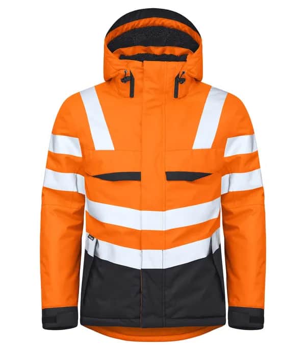 6425 FUNKTIONSJACKE, WATTIERT EN ISO 20471 KLASSE 3 - Orange/Schwarz