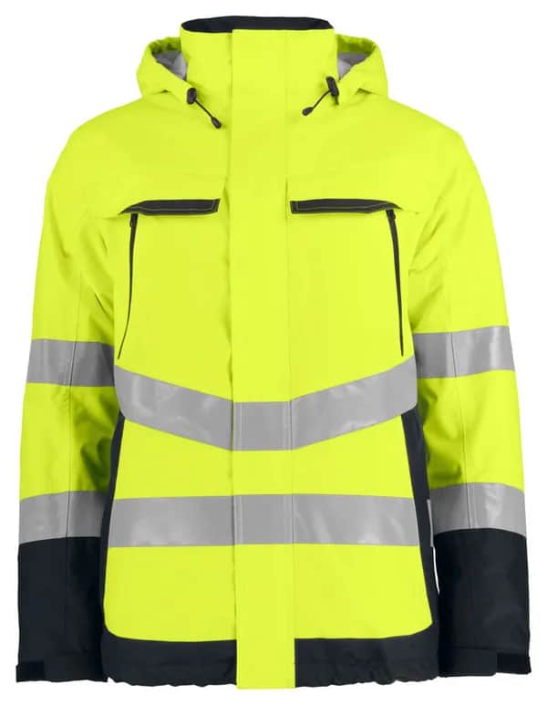 6441 GEFÜTTERTE JACKE EN ISO 20471 KLASSE 3 - Gelb/Schwarz