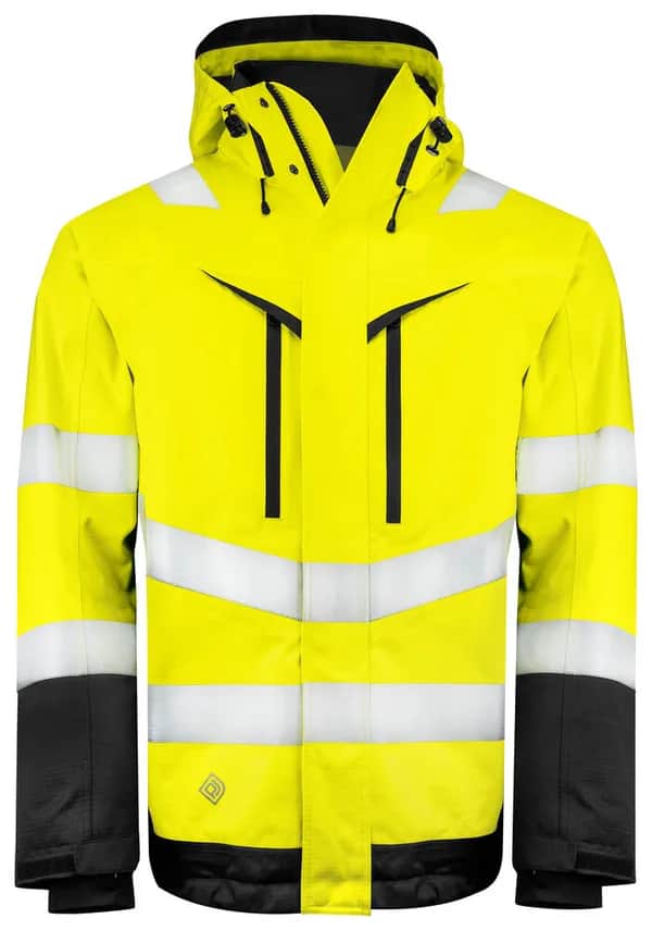 6453 FUNKTIONSJACKE EN ISO 20471 KLASSE 3 - Gelb/Schwarz