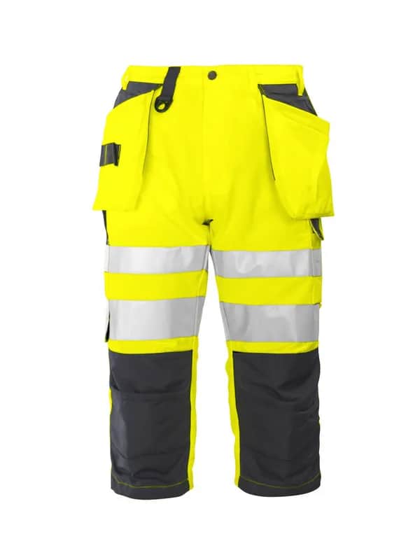 6510 PIRATENHOSE EN ISO 20471 KLASSE 2 - Gelb/Marine