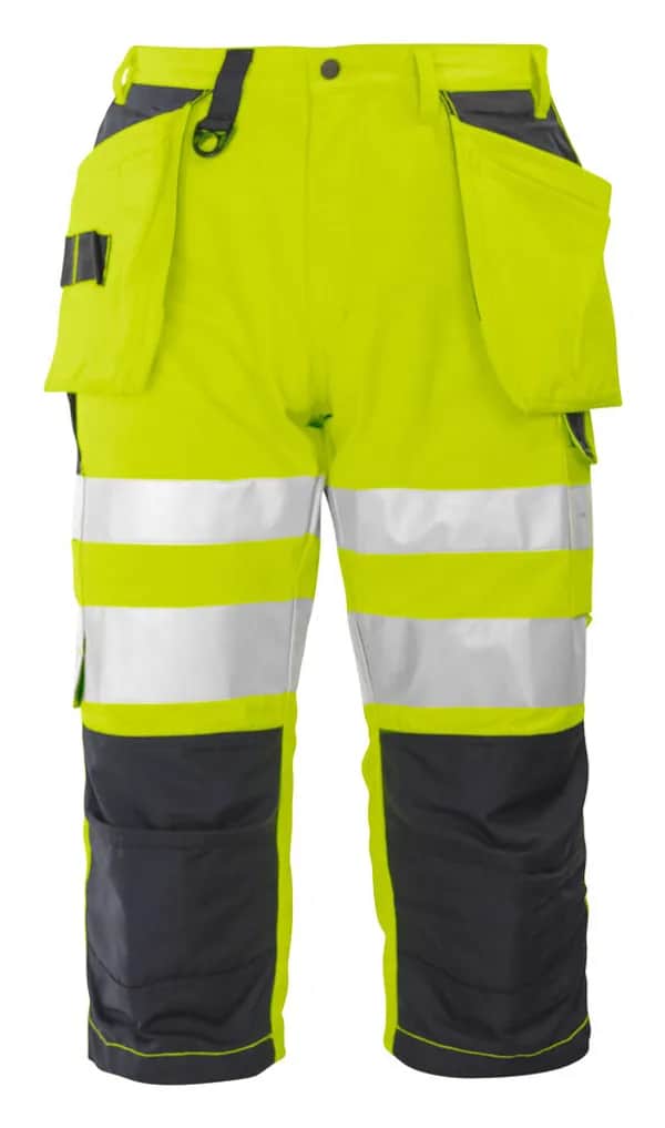 6510 PIRATENHOSE EN ISO 20471 KLASSE 2 - Gelb/Schwarz