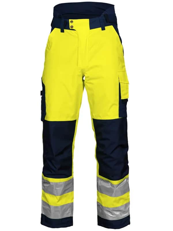 6514 GEFÜTTERTE HOSE HV EN ISO 20471 KLASSE 2 - Gelb/Marine