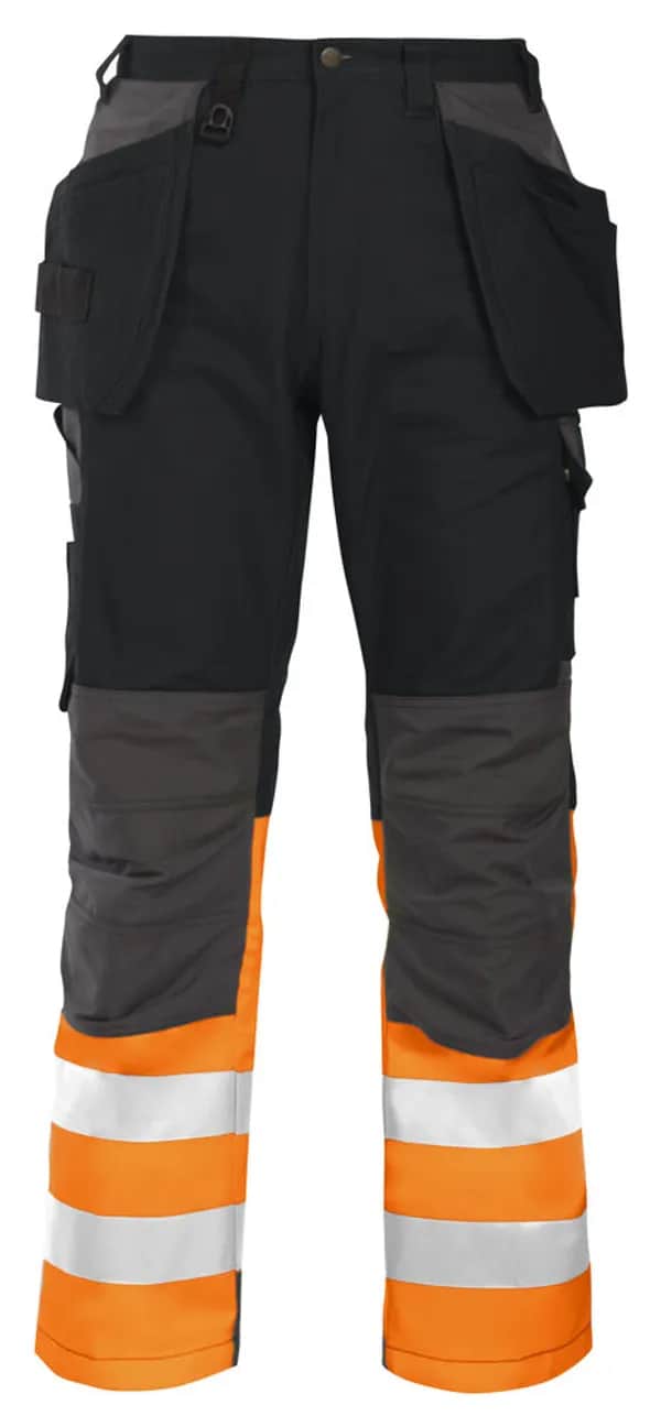 6522 ARBEITSHOSE EN ISO 20471 KLASSE 1 - Orange/Schwarz