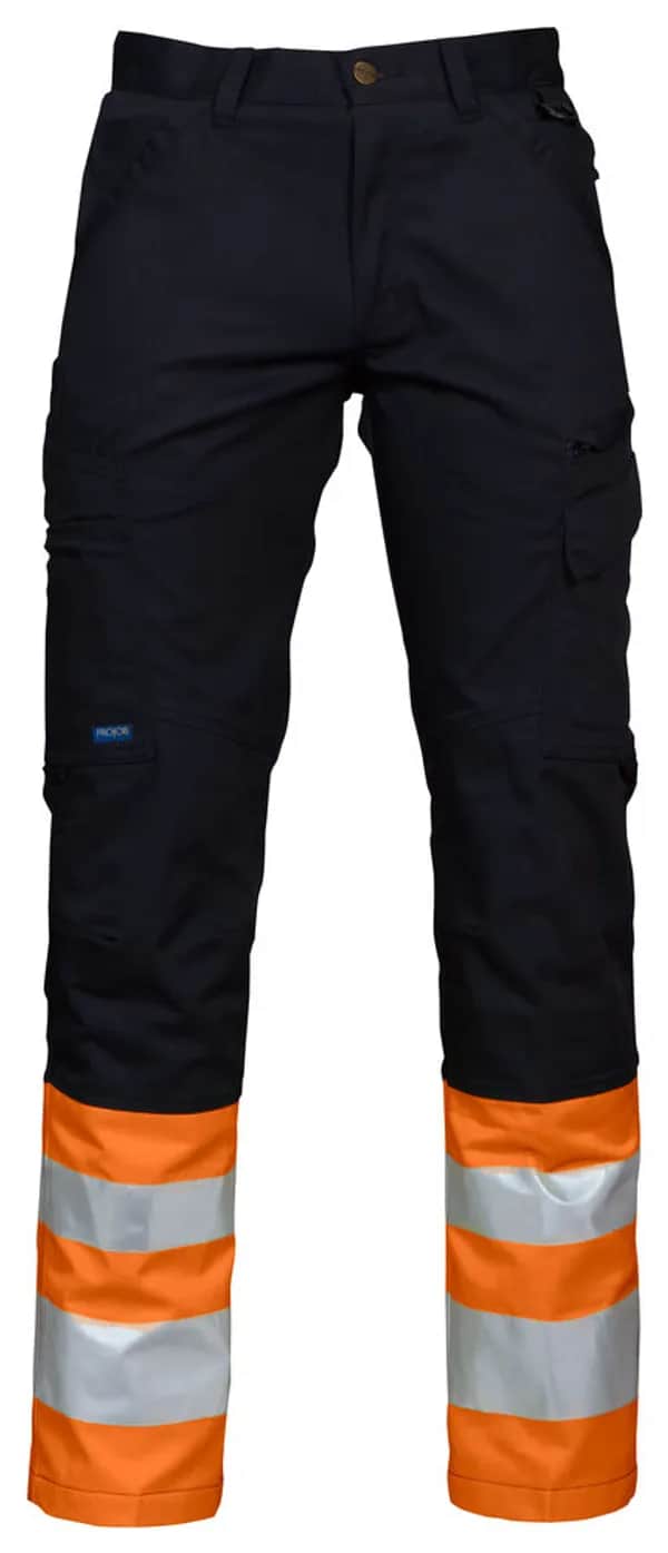 6523 ARBEITSHOSE EN ISO 20471 KLASSE 1 - Orange/Schwarz