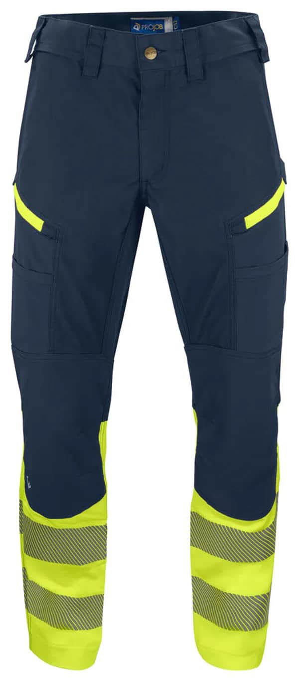 6528 STRETCH HOSE EN ISO 20471 KLASSE 1 - Gelb/Marine