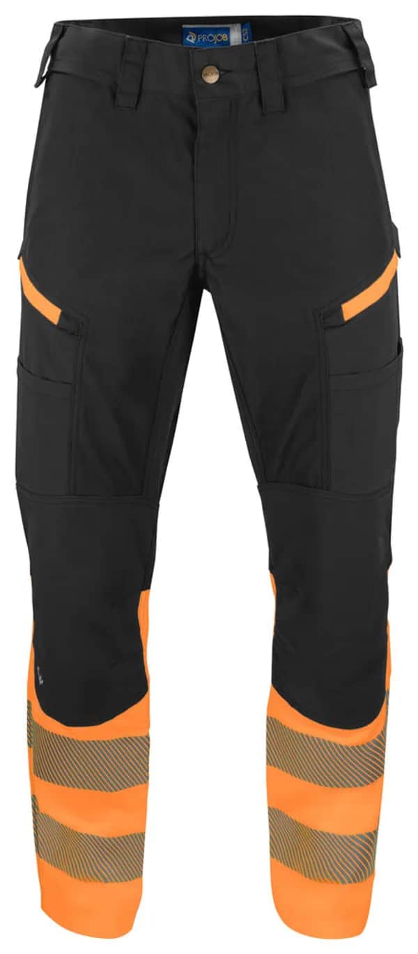 6528 STRETCH HOSE EN ISO 20471 KLASSE 1 - Orange/Schwarz
