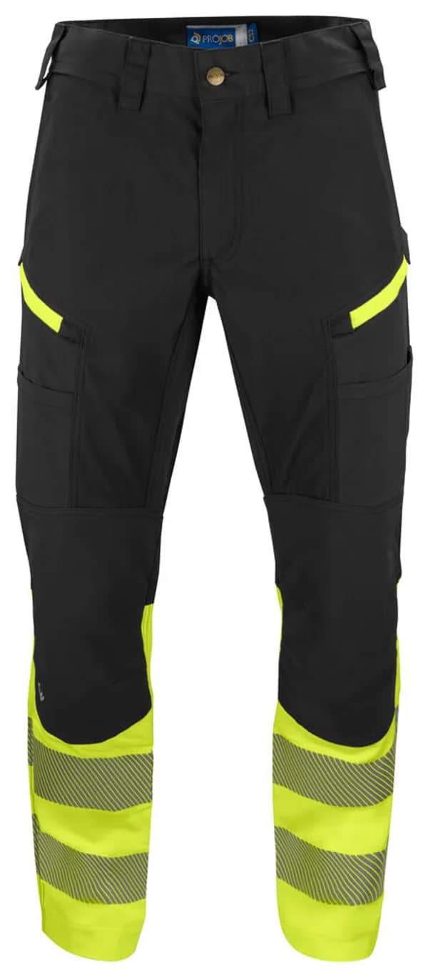 6528 STRETCH HOSE EN ISO 20471 KLASSE 1 - Gelb/Schwarz