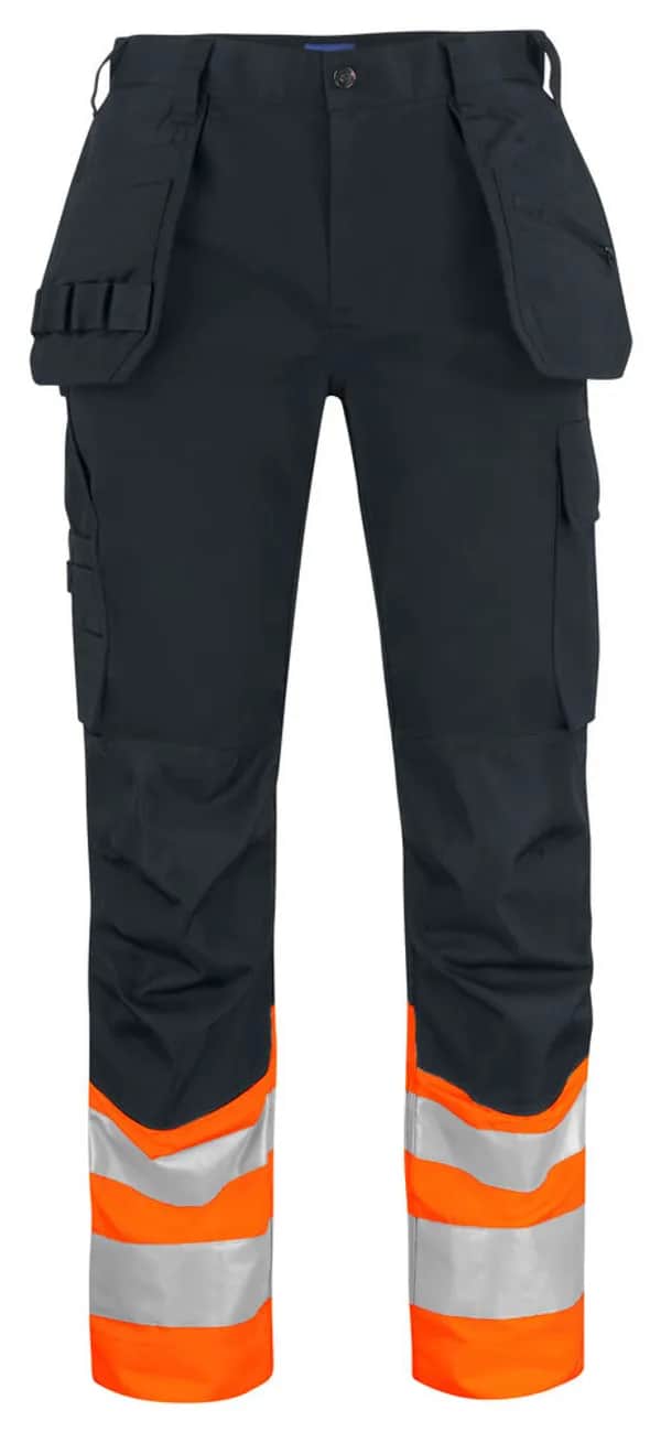 6534 ARBEITSHOSE EN ISO 20471 KLASSE 1 - Orange/Schwarz
