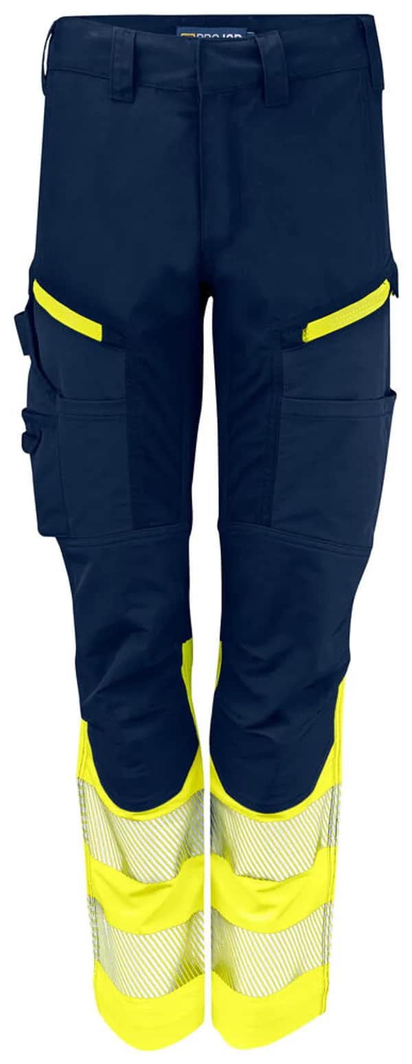 6538 STRETCH SERVICE HOSE DAMEN EN ISO 20471 KLASSE 1 - Gelb/Marine