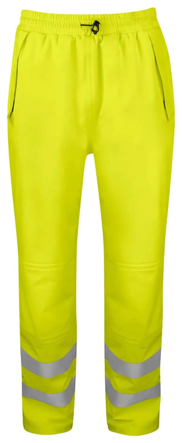 6550 REGENHOSE EN ISO 20471 KLASSE 2 - Gelb/Schwarz