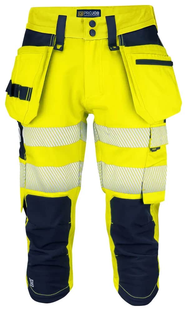 6577 PIRATENHOSE EN ISO 20471 KLASSE 2/1 - Gelb/Marine