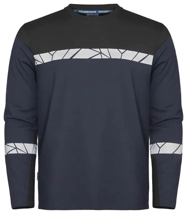 7002 T-SHIRT LANGARM - Marine/Schwarz
