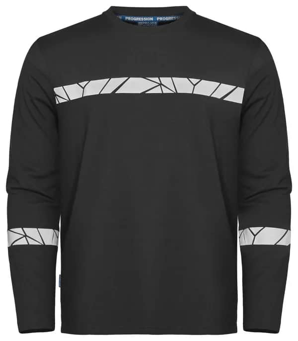 7002 T-SHIRT LANGARM - Schwarz/Schwarz
