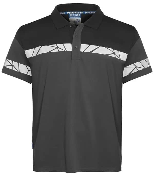 7003 PIQUE - Grau/Schwarz