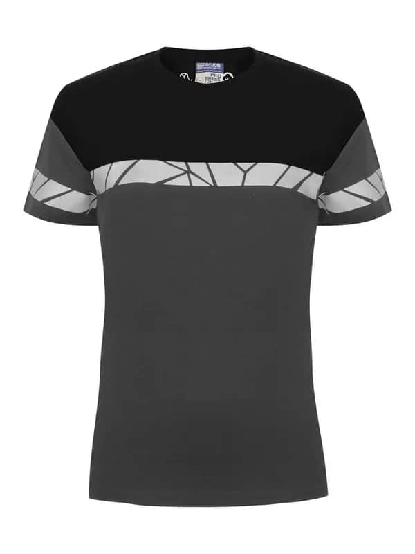 7005 T-SHIRT WOMEN - Grau/schwarz