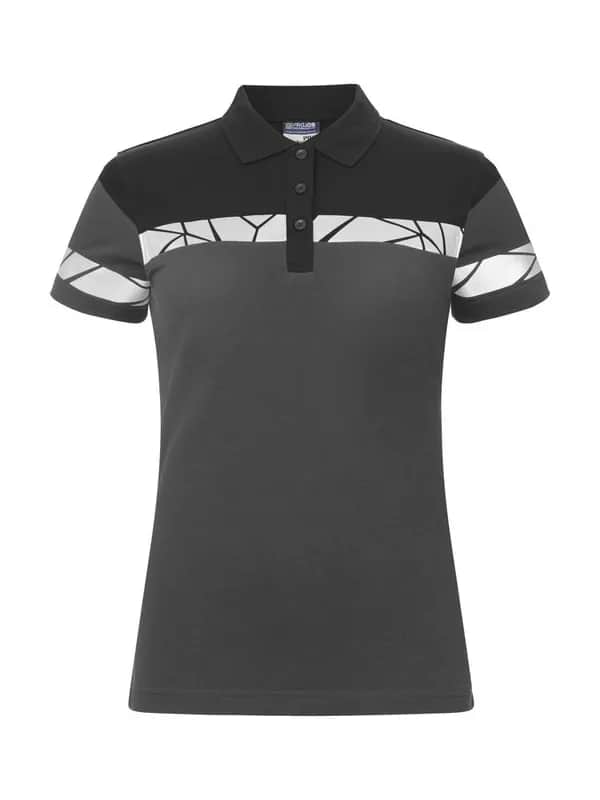 7006 PIQUE DAMEN - Grau/schwarz