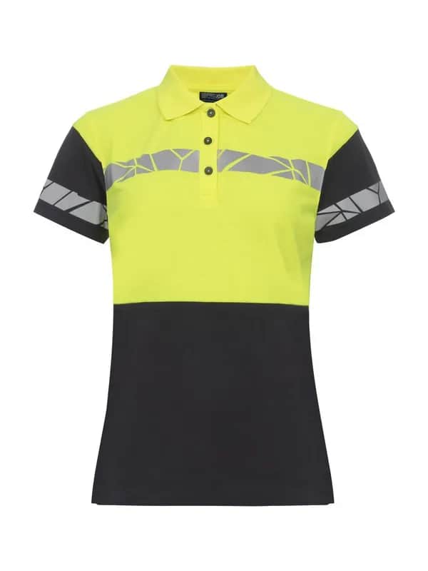 7006 PIQUE DAMEN - Schwarz/gelb