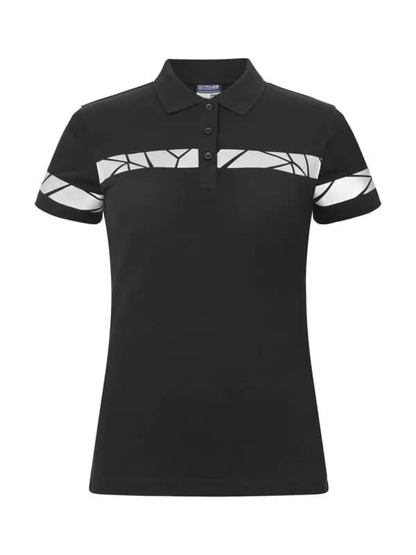 7006 PIQUE DAMEN - Schwarz/schwarz