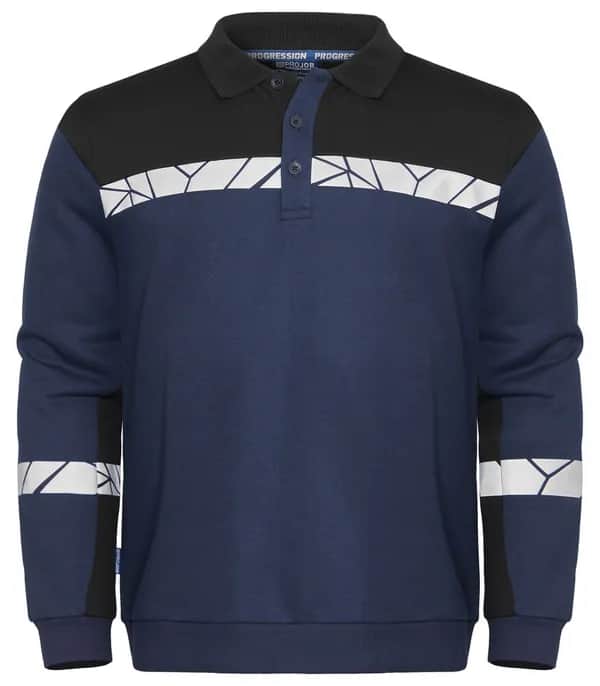 7100 POLO DA SWEATSHIRT - Marine/schwarz