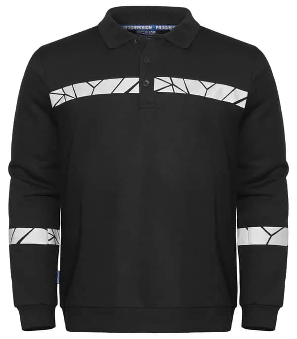7100 POLO DA SWEATSHIRT - Schwarz/schwarz