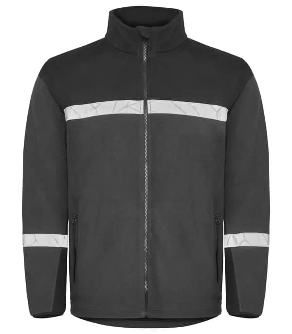 7300 FLEECE  JACKE - Grau/schwarz