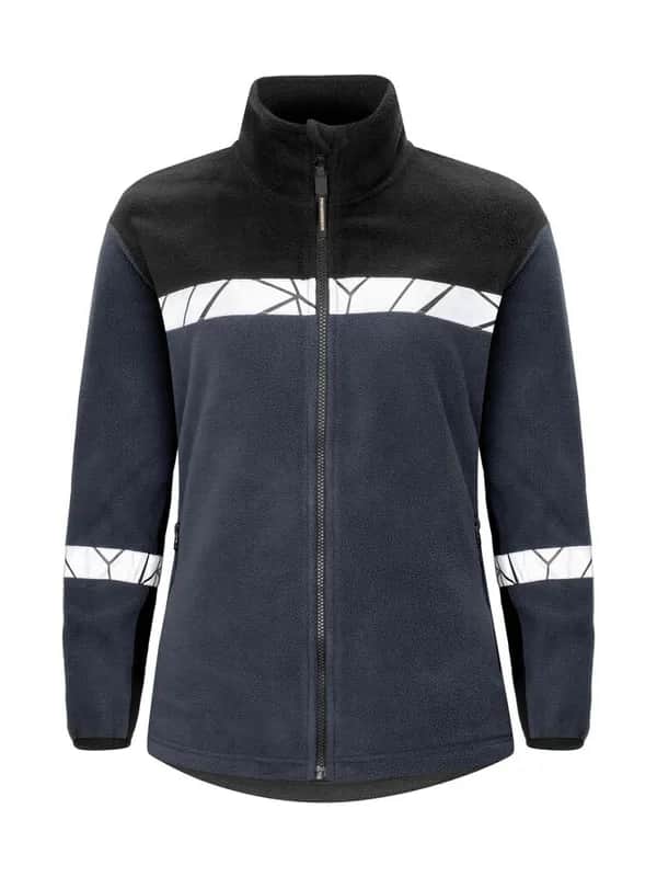 7301 DAMEN FLEECE JACKE - Marine/schwarz