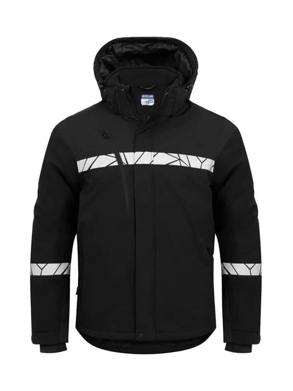 7413 WATTIERTE SOFTSHELL JACKE - Schwarz/schwarz