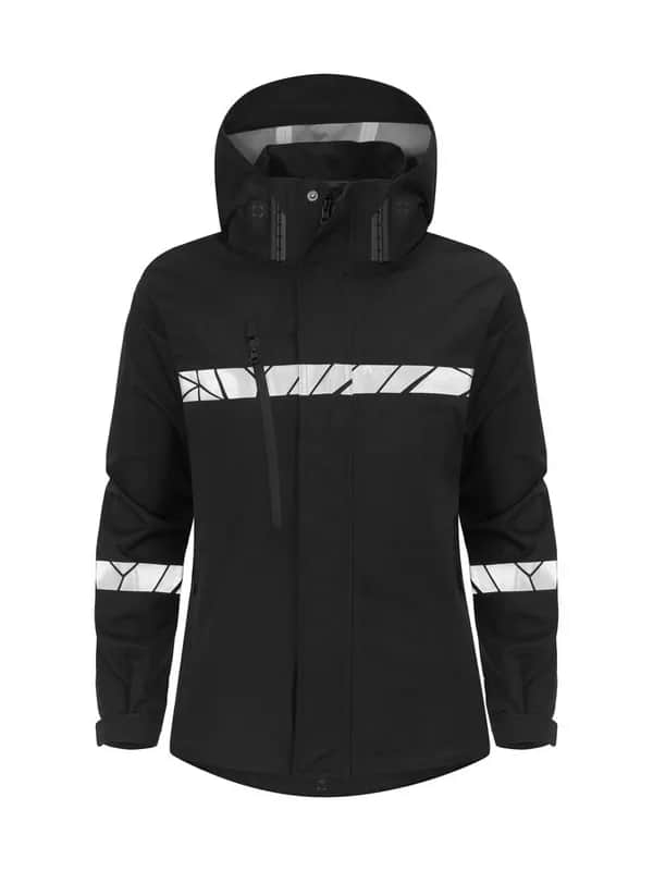 7419 DAMEN SHELL JACKE - Schwarz/Schwarz