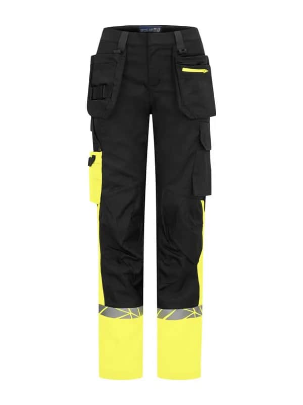 7513 DAMEN ARBEITSHOSE DAMEN - Schwarz/gelb
