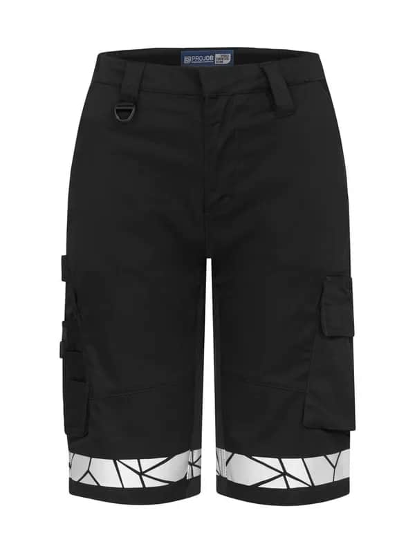 7514 DAMEN ARBEITSKURZHOSE - Schwarz/Schwarz