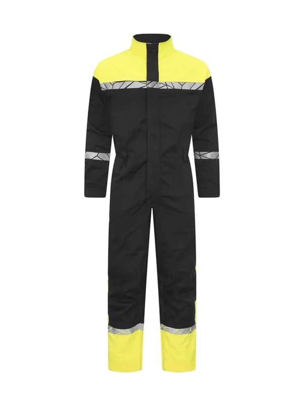 7601 OVERALL 9910-HOCHTSICHTBAR - Schwarz/gelb