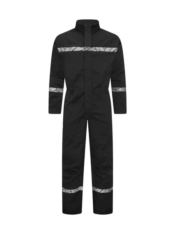 7601 OVERALL 9910-HOCHTSICHTBAR - Schwarz/Schwarz